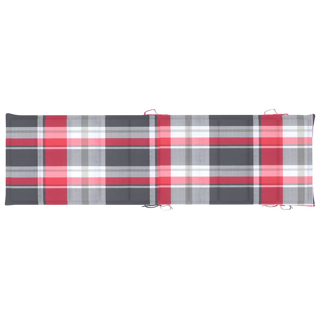 vidaXL Ogrodowy leżak z poduszką, lite drewno akacjowe