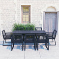 vidaXL 9-cz. zestaw mebli ogrodowych, rattan PVC, czarny