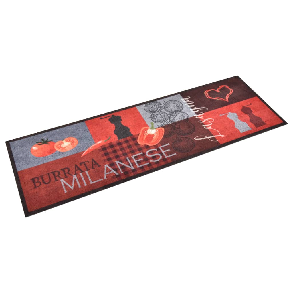 vidaXL Kuchenna mata podłogowa z motywem pomidorów, 60x180 cm