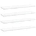 vidaXL Półki na książki, 4 szt., białe, 40x10x1,5 cm