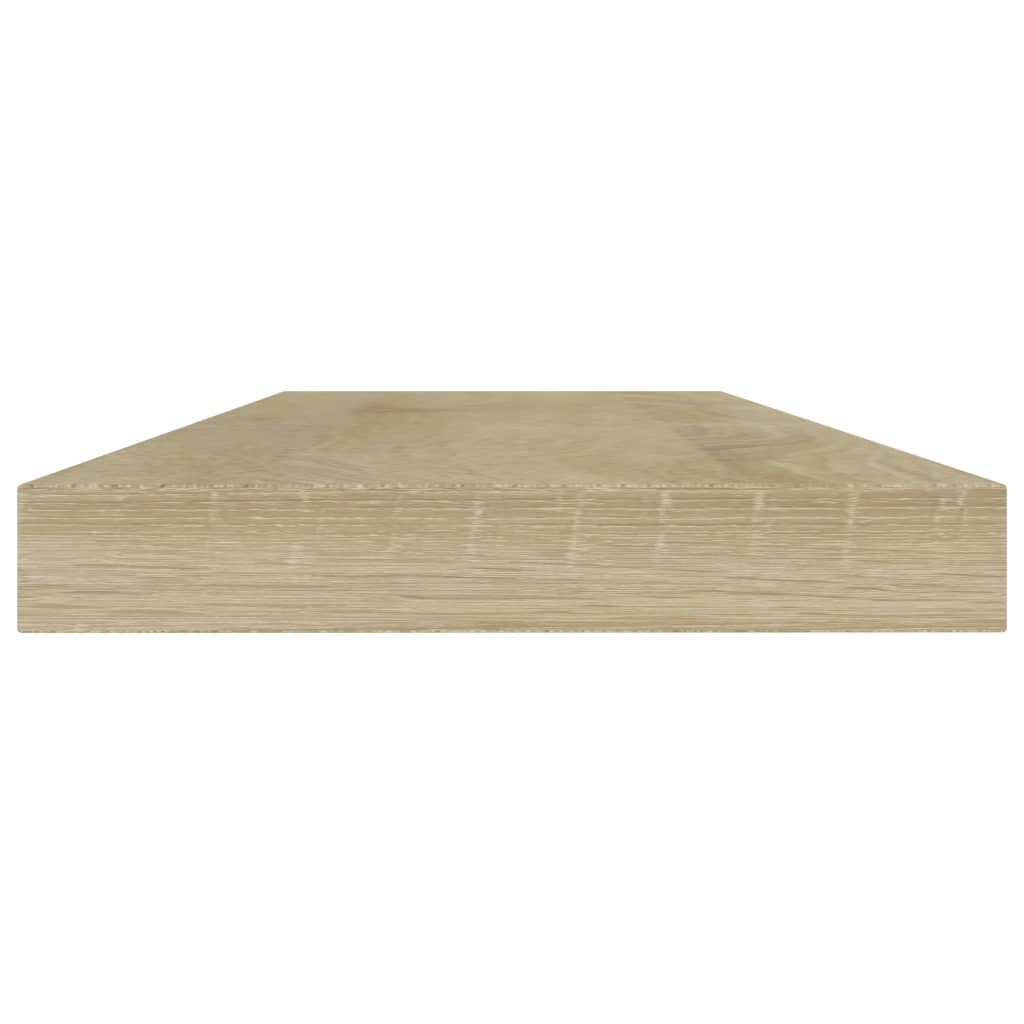 vidaXL Półki na książki, 4 szt., kolor dąb sonoma, 40x10x1,5 cm