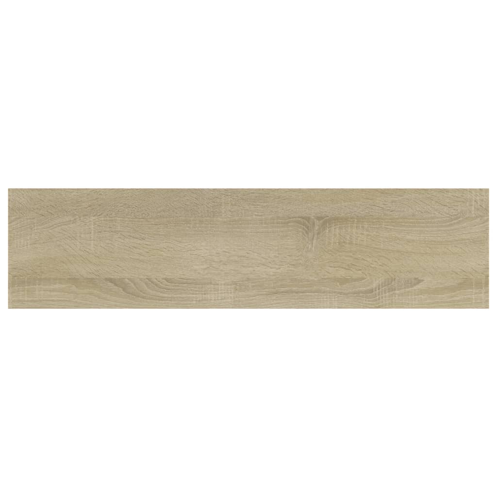 vidaXL Półki na książki, 4 szt., kolor dąb sonoma, 40x10x1,5 cm