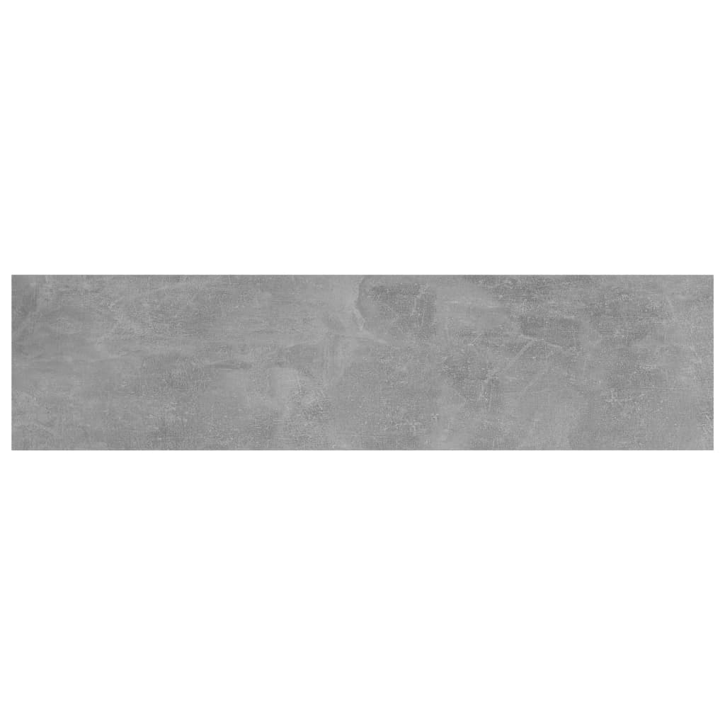 vidaXL Półki na książki, 4 szt., szarość betonu, 40x10x1,5 cm