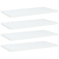 vidaXL Półki na książki, 4 szt., białe, 40x20x1,5 cm
