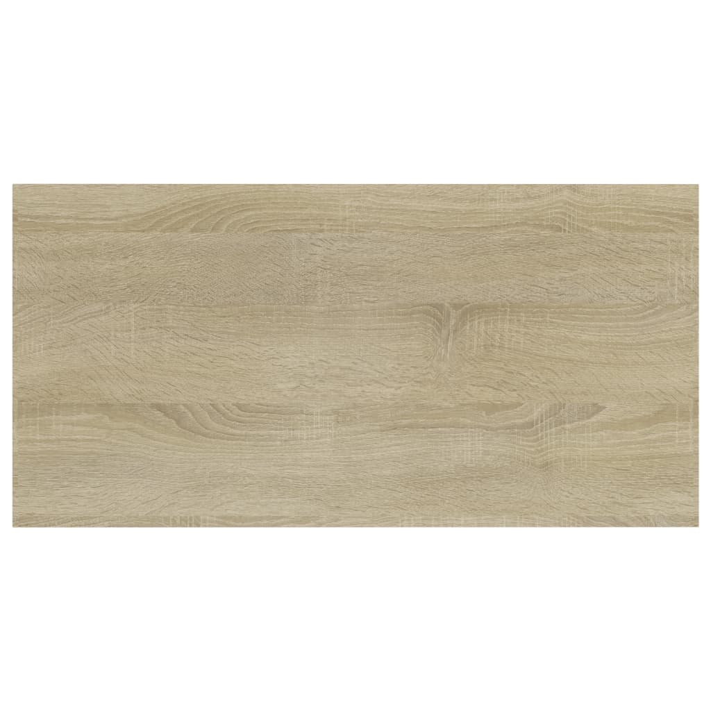 vidaXL Półki na książki, 4 szt., kolor dąb sonoma, 40x20x1,5 cm