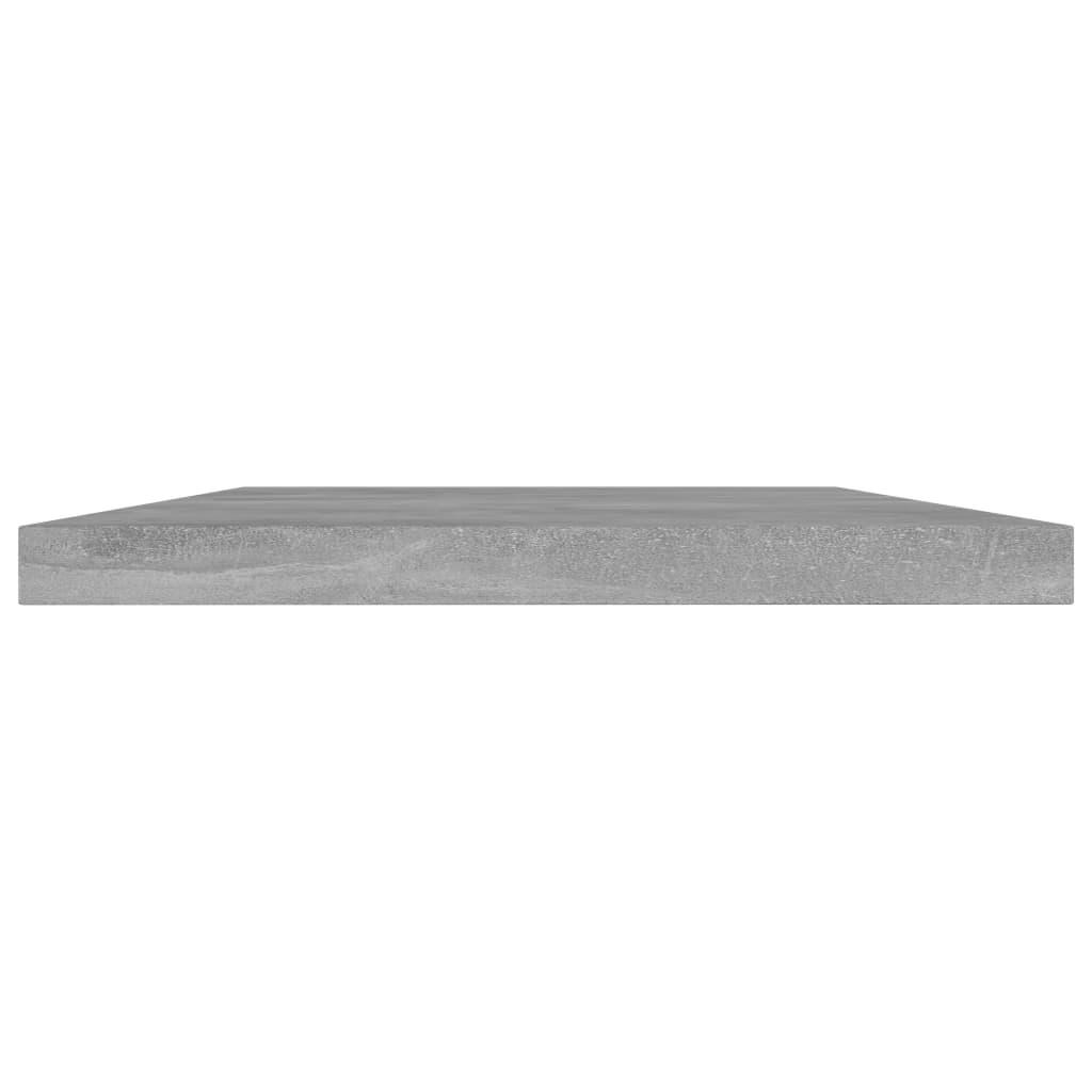 vidaXL Półki na książki, 4 szt., szarość betonu, 40x20x1,5 cm