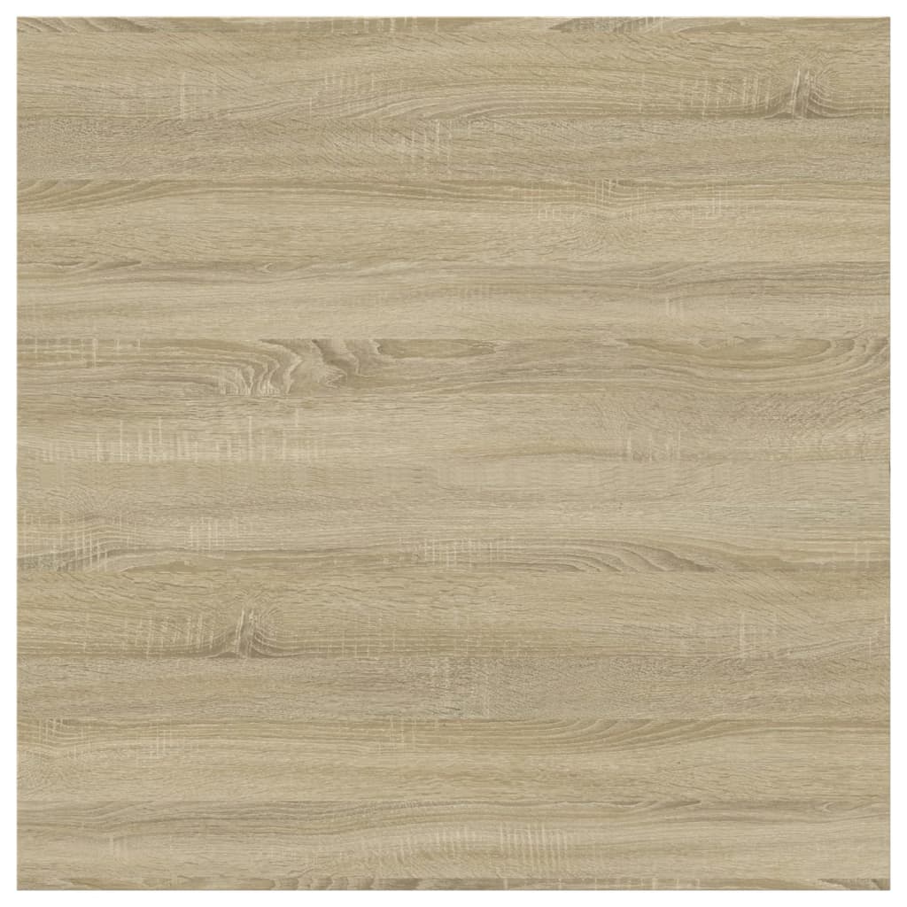 vidaXL Półki na książki, 4 szt., kolor dąb sonoma, 40x40x1,5 cm, płyta