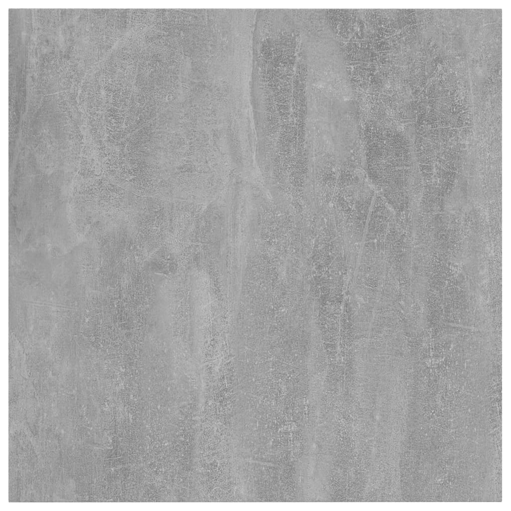 vidaXL Półki na książki, 4 szt., szarość betonu, 40x40x1,5 cm