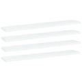 vidaXL Półki na książki, 4 szt., białe, 60x10x1,5 cm