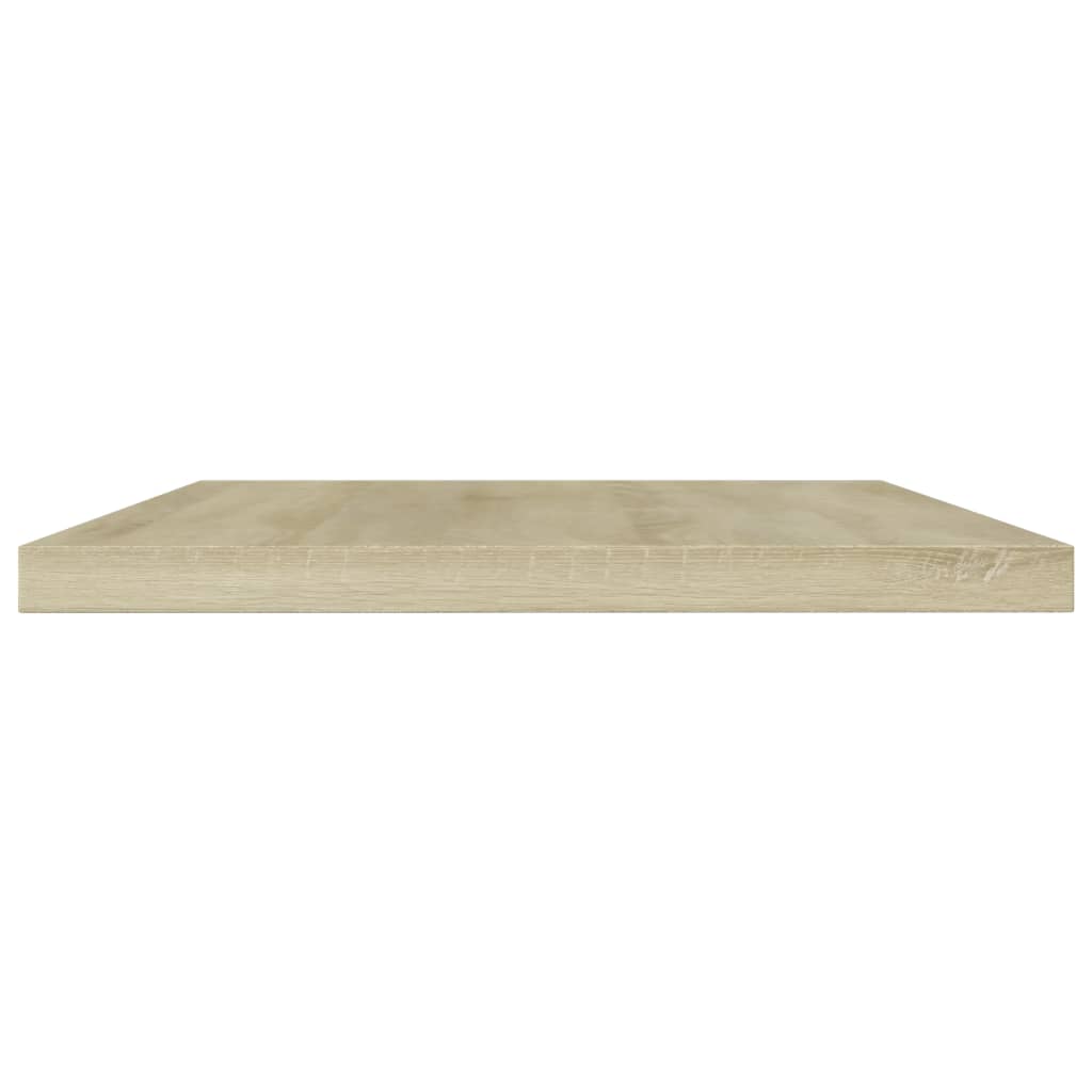 vidaXL Półki na książki, 4 szt., kolor dąb sonoma, 60x10x1,5 cm, płyta