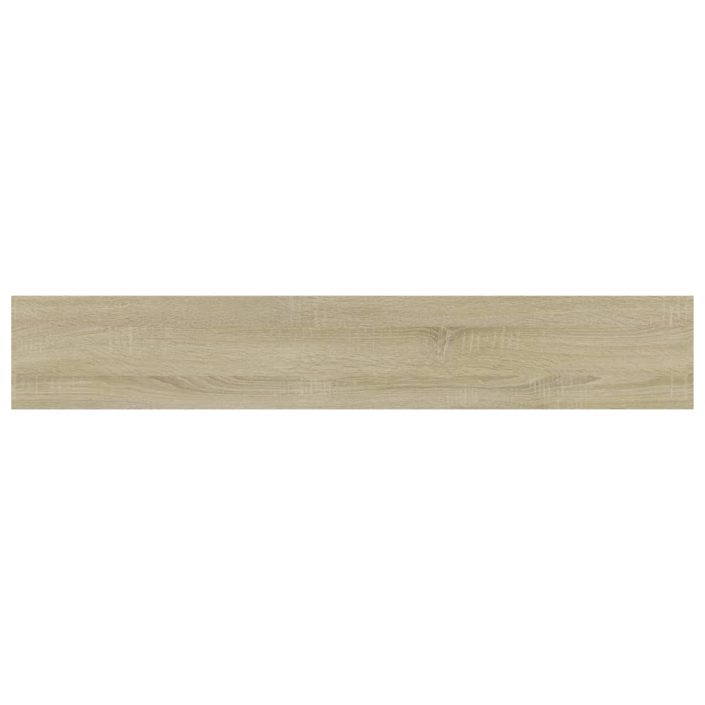 vidaXL Półki na książki, 4 szt., kolor dąb sonoma, 60x10x1,5 cm, płyta