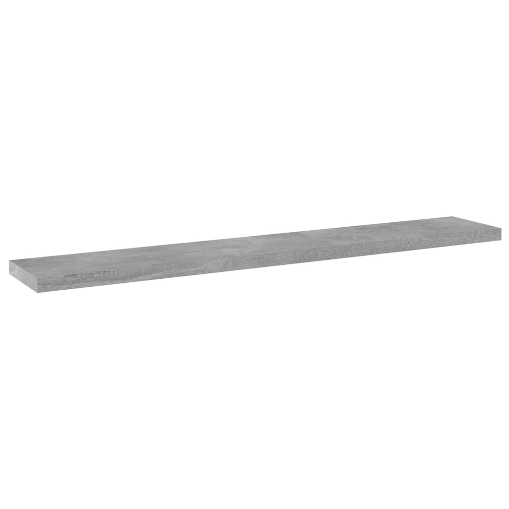 vidaXL Półki na książki, 4 szt., szarość betonu, 60x10x1,5 cm
