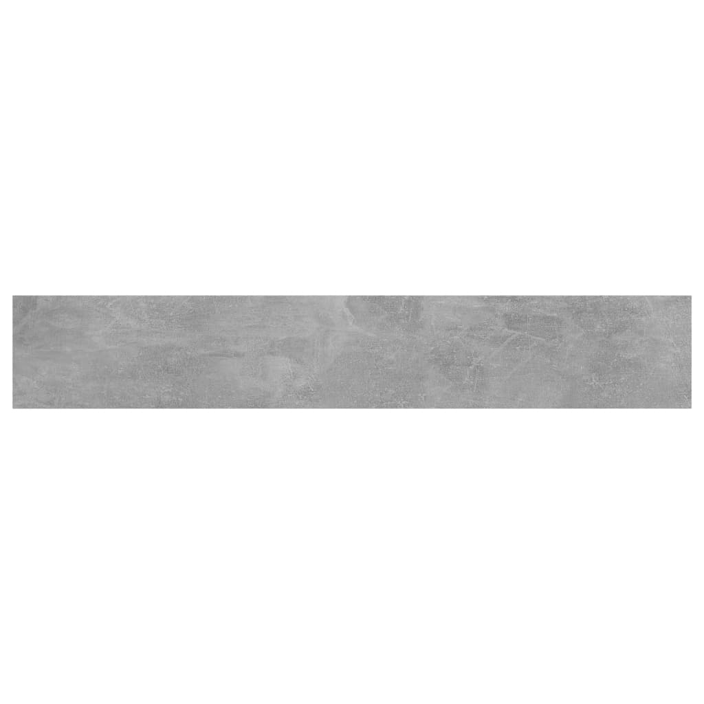 vidaXL Półki na książki, 4 szt., szarość betonu, 60x10x1,5 cm