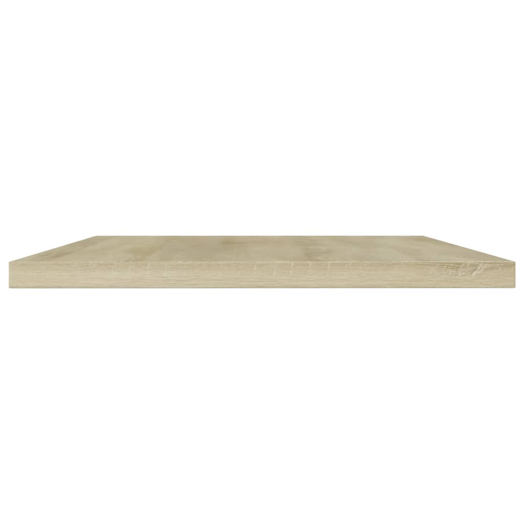vidaXL Półki na książki, 4 szt., kolor dąb sonoma, 60x20x1,5 cm, płyta