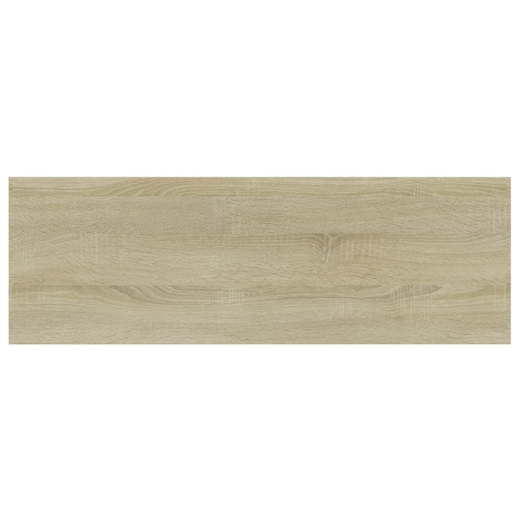 vidaXL Półki na książki, 4 szt., kolor dąb sonoma, 60x20x1,5 cm, płyta