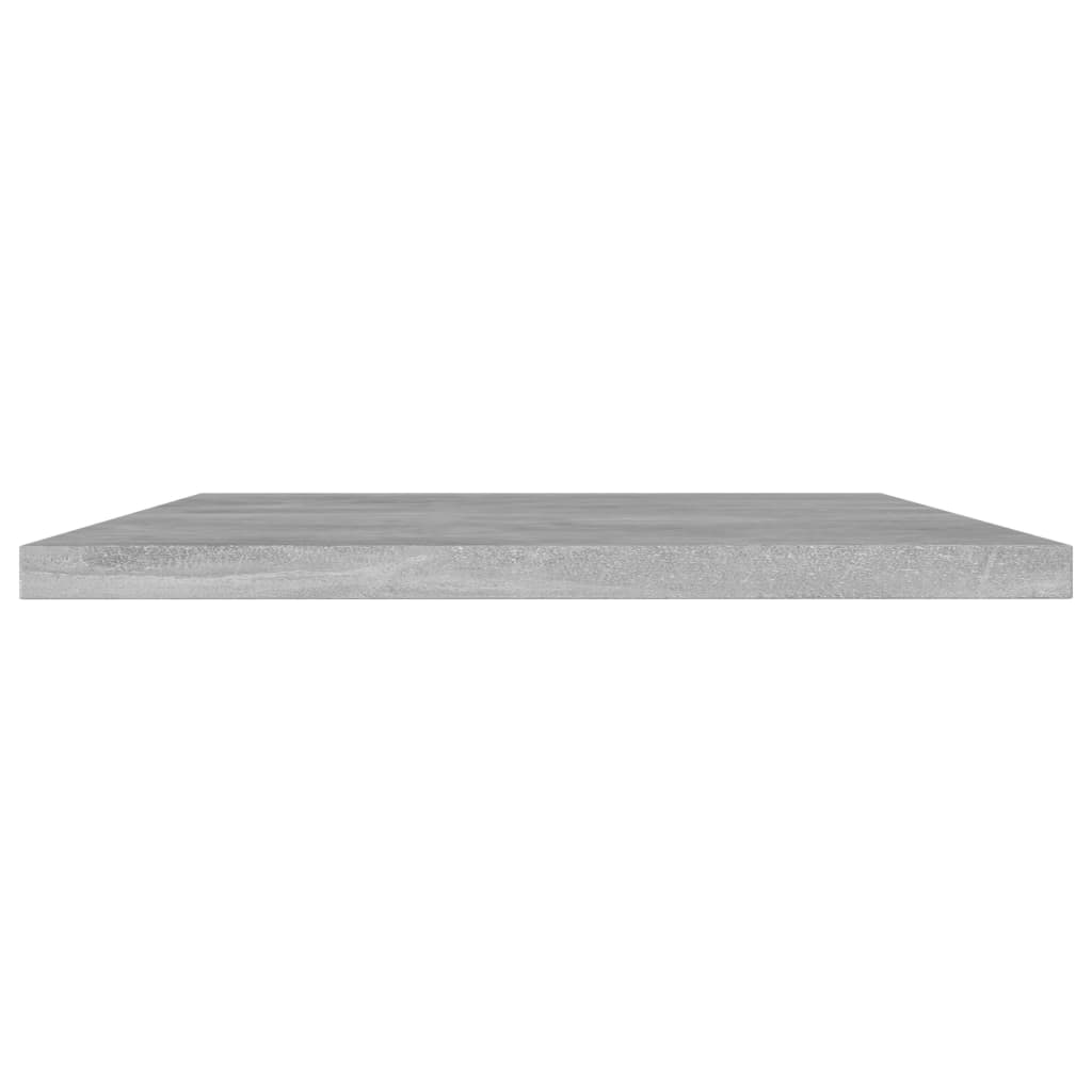 vidaXL Półki na książki, 4 szt., szarość betonu, 60x20x1,5 cm, płyta