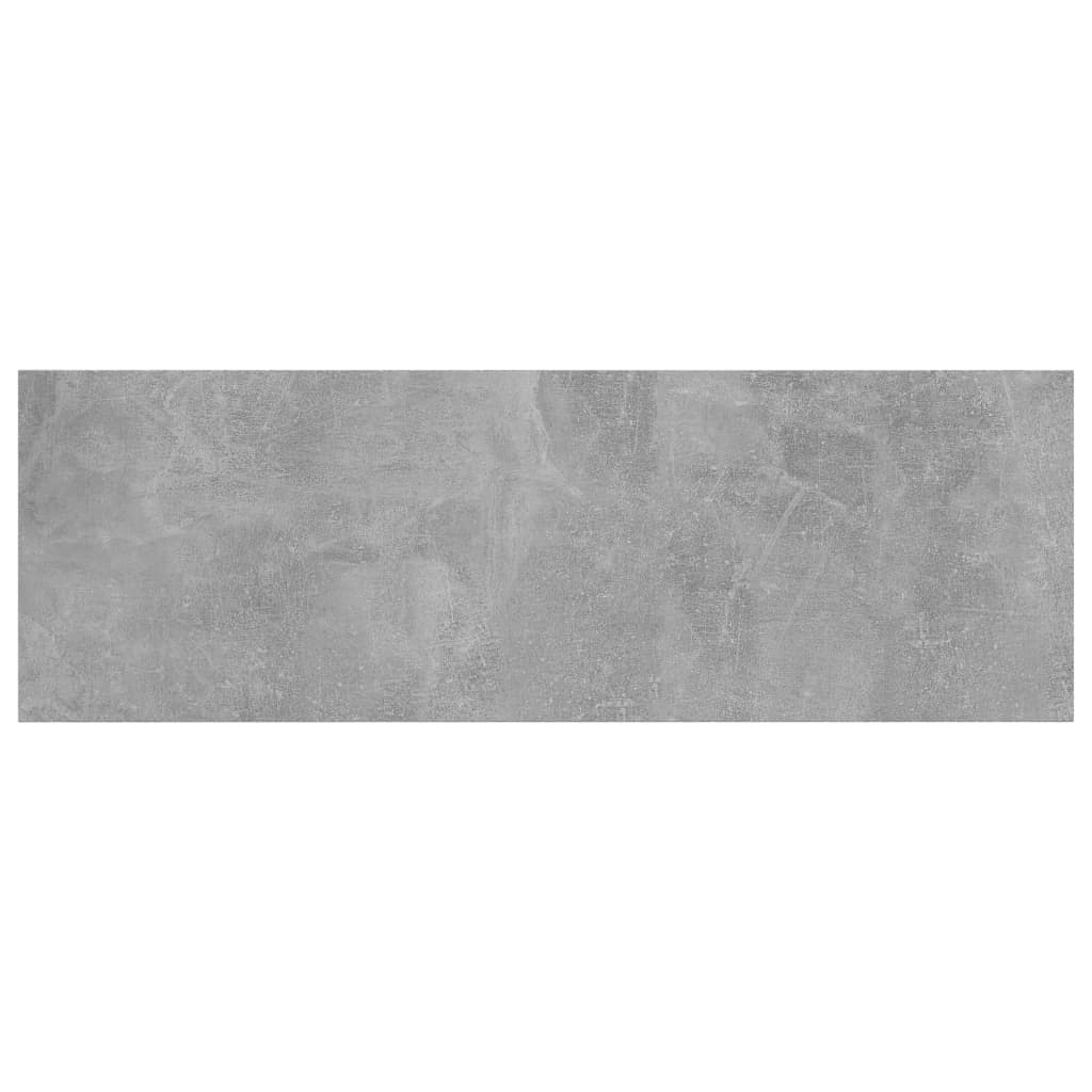 vidaXL Półki na książki, 4 szt., szarość betonu, 60x20x1,5 cm, płyta