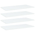 vidaXL Półki na książki, 4 szt., białe, 60x30x1,5 cm, płyta wiórowa
