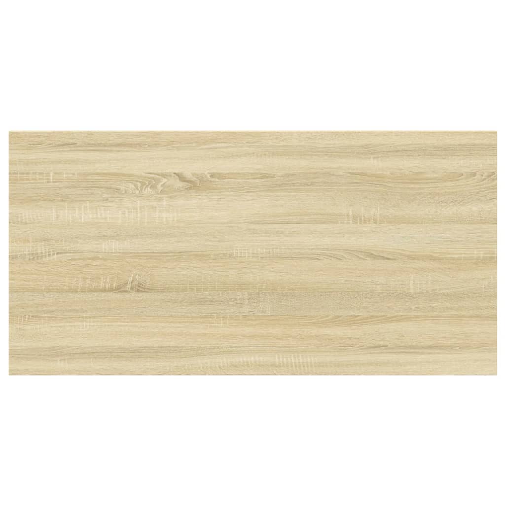 vidaXL Półki na książki, 4 szt., kolor dąb sonoma, 60x30x1,5 cm, płyta
