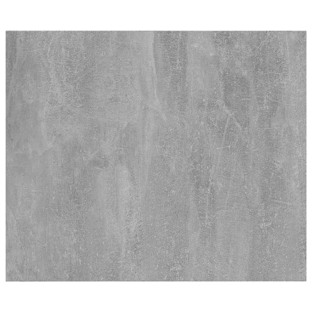 vidaXL Półki na książki, 4 szt., szarość betonu, 60x50x1,5 cm