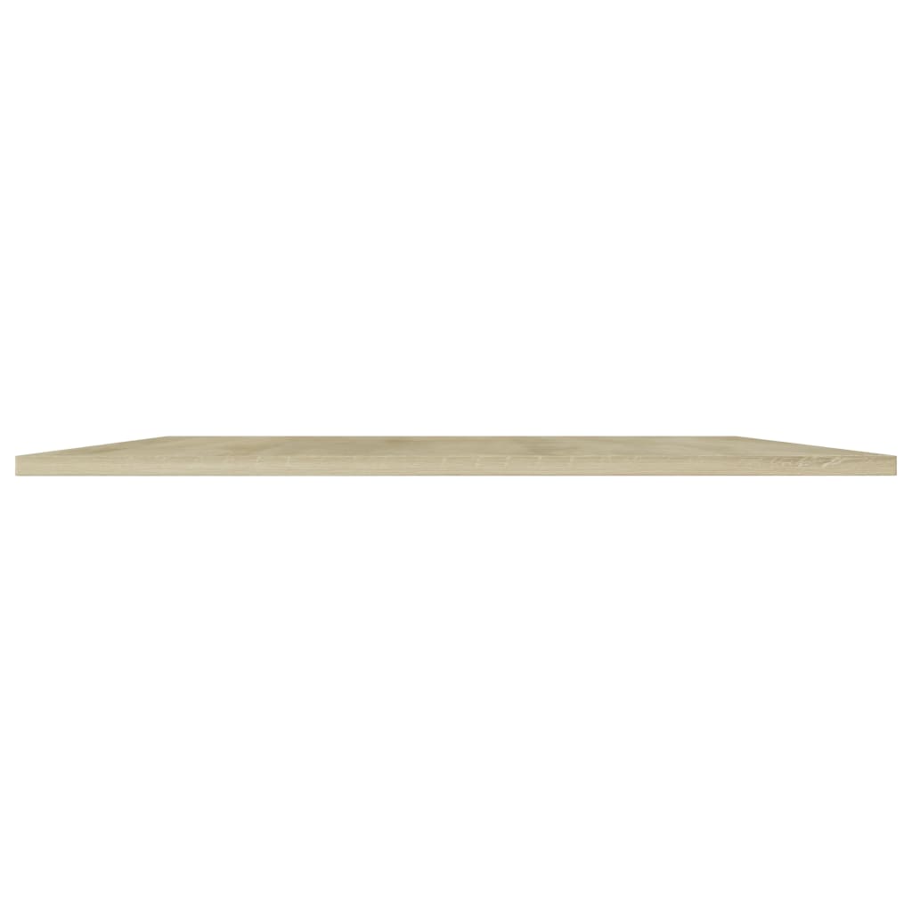 vidaXL Półki na książki, 4 szt., dąb sonoma, 80x20x1,5 cm, płyta