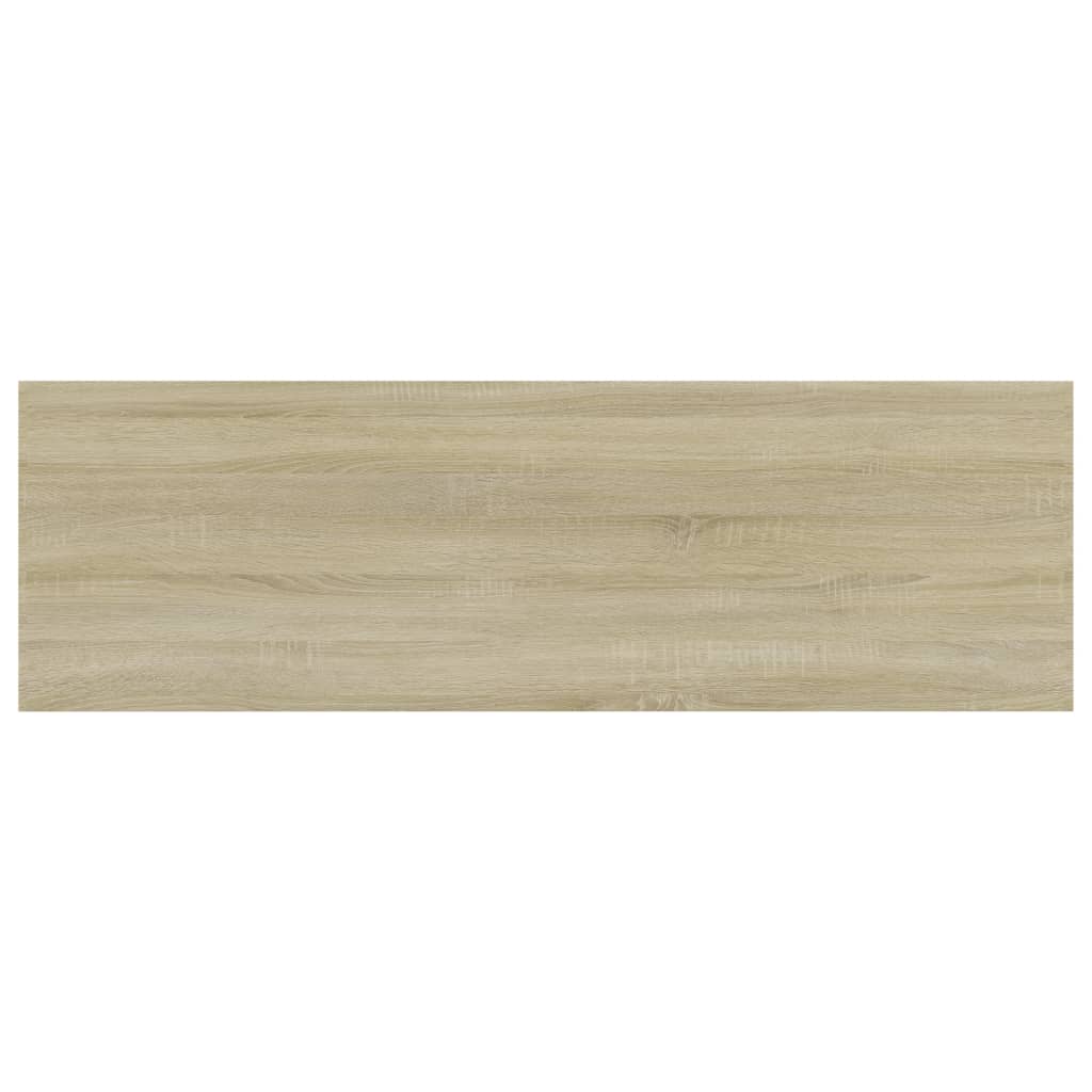 vidaXL Półki na książki, 4 szt., dąb sonoma, 80x20x1,5 cm, płyta