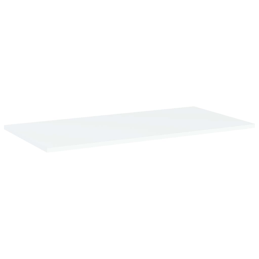 vidaXL Półki na książki, 4 szt., białe, 80x40x1,5 cm