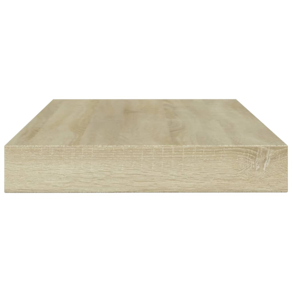 vidaXL Półki na książki, 4 szt., kolor dąb sonoma, 100x10x1,5 cm