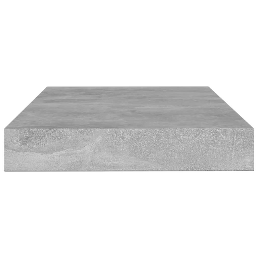 vidaXL Półki na książki, 4 szt., szarość betonu, 100x10x1,5 cm