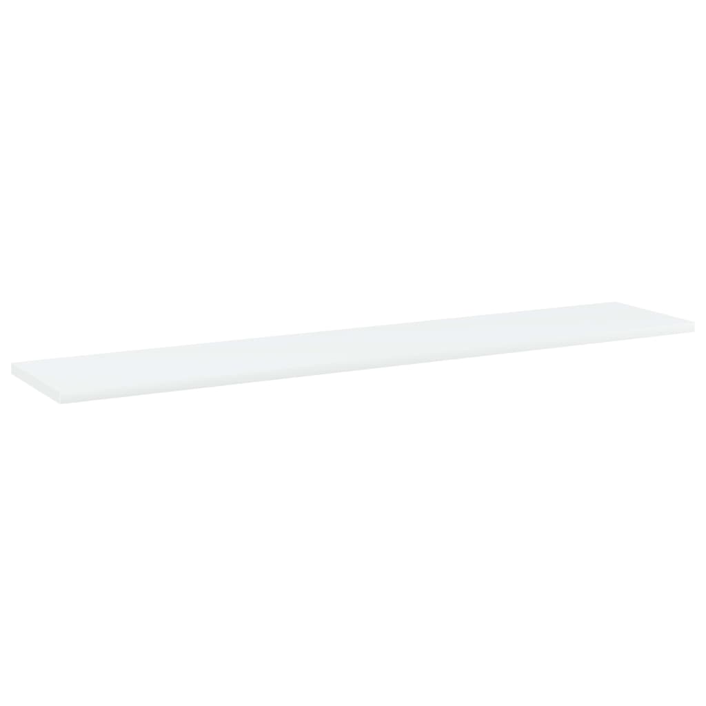 vidaXL Półki na książki, 4 szt., białe, 100x20x1,5 cm