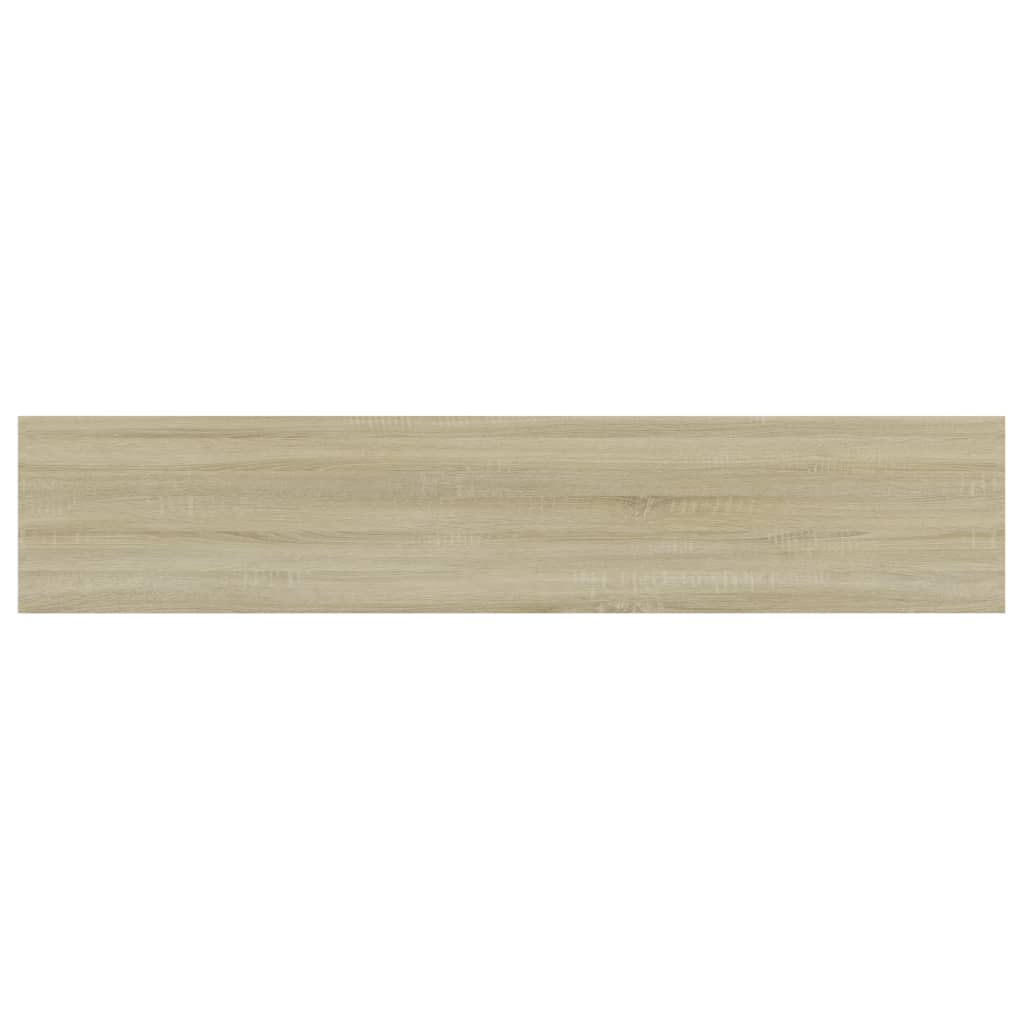 vidaXL Półki na książki, 4 szt., dąb sonoma, 100x20x1,5 cm, płyta