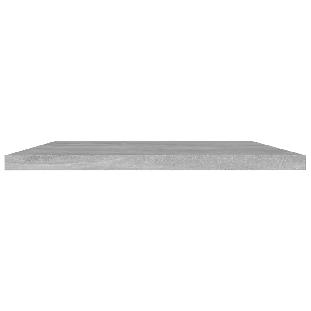 vidaXL Półki na książki, 4 szt., szarość betonu, 100x20x1,5 cm