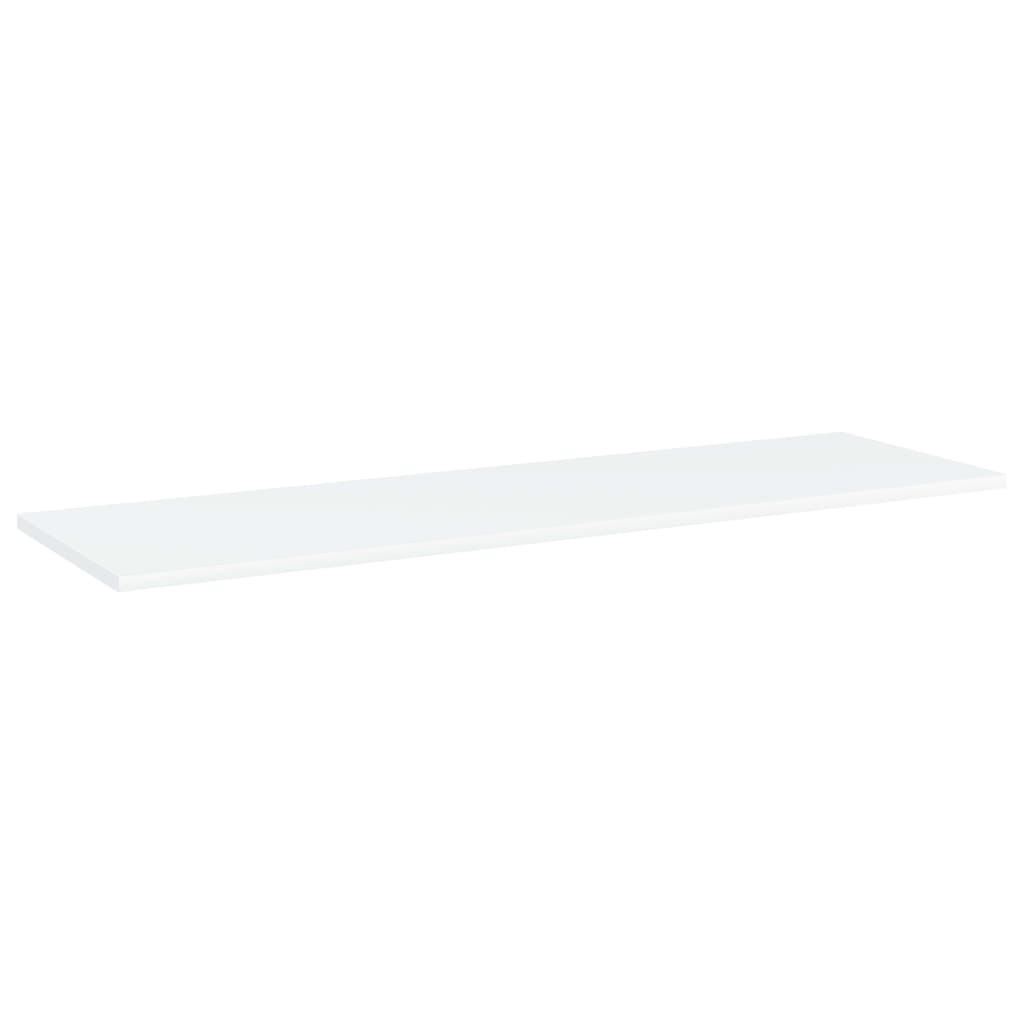 vidaXL Półki na książki, 8 szt., białe, 100x30x1,5 cm, płyta wiórowa