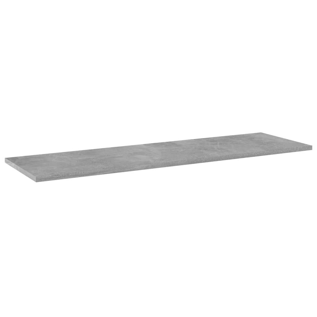 vidaXL Półki na książki, 8 szt., szarość betonu, 100x30x1,5 cm