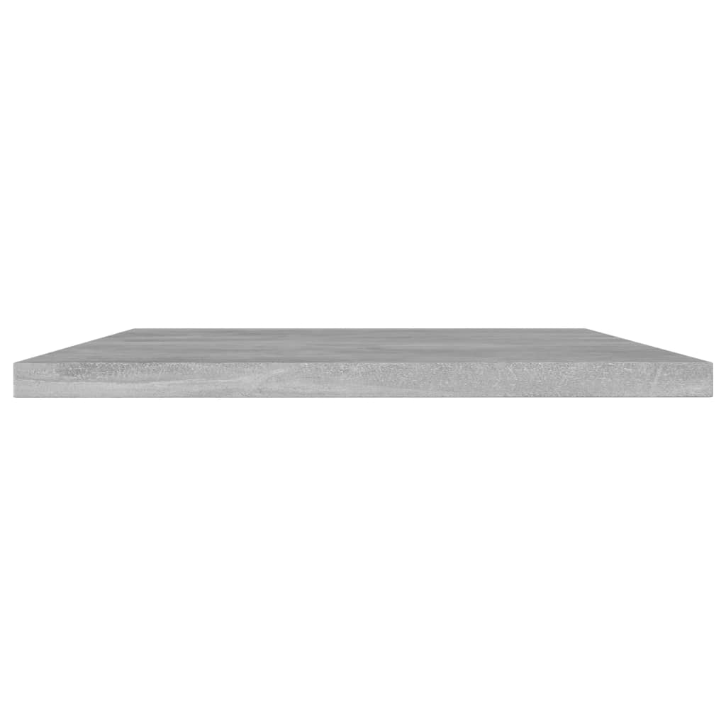 vidaXL Półki na książki, 8 szt., szarość betonu, 100x30x1,5 cm
