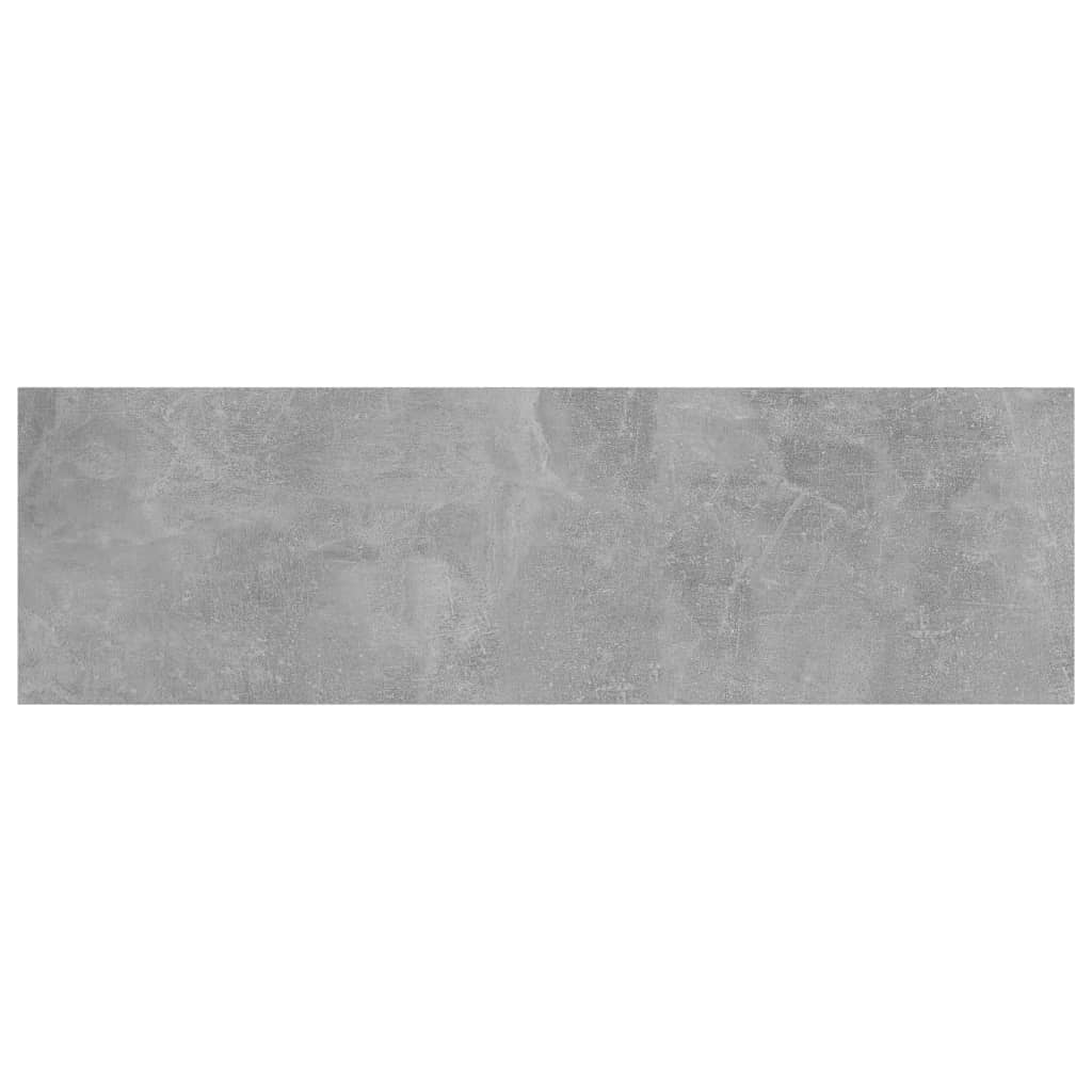 vidaXL Półki na książki, 8 szt., szarość betonu, 100x30x1,5 cm