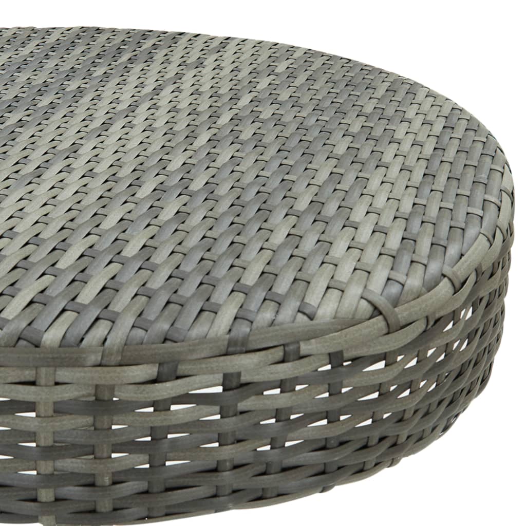 vidaXL 3-cz. zestaw mebli barowych z poduszkami, rattan PE, szary