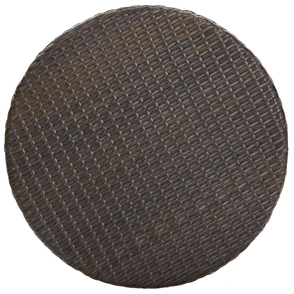 vidaXL 5-cz. zestaw mebli barowych do ogrodu, rattan PE, brązowy
