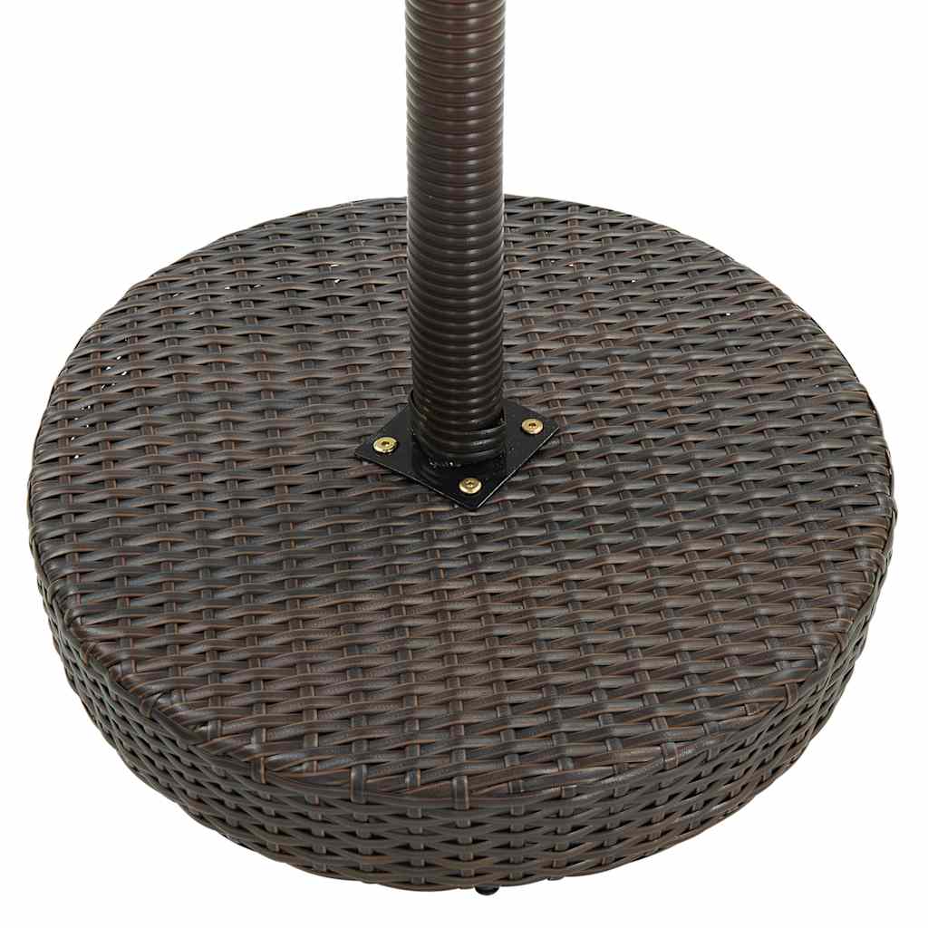 vidaXL 5-cz. zestaw mebli barowych do ogrodu, rattan PE, brązowy