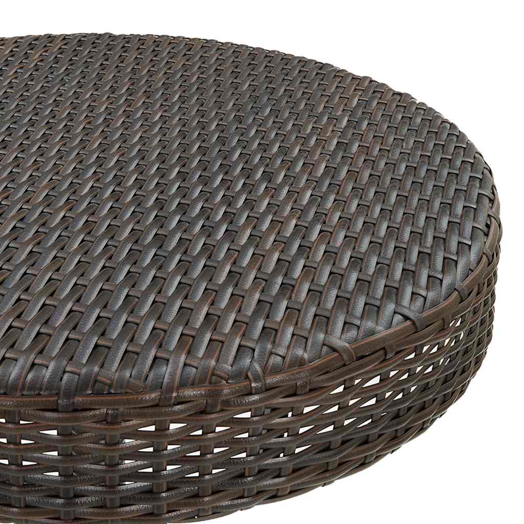 vidaXL 5-cz. zestaw mebli barowych do ogrodu, rattan PE, brązowy