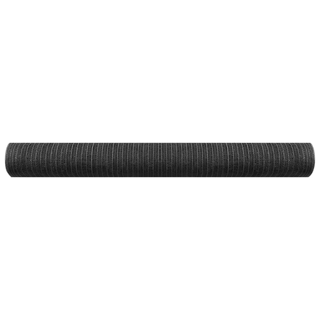 vidaXL Siatka cieniująca, antracytowa, 2x25 m, HDPE, 150 g/m²
