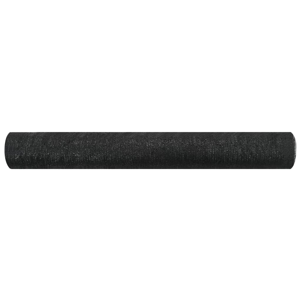 vidaXL Siatka cieniująca, czarna, 1,2x10 m, HDPE, 75 g/m²