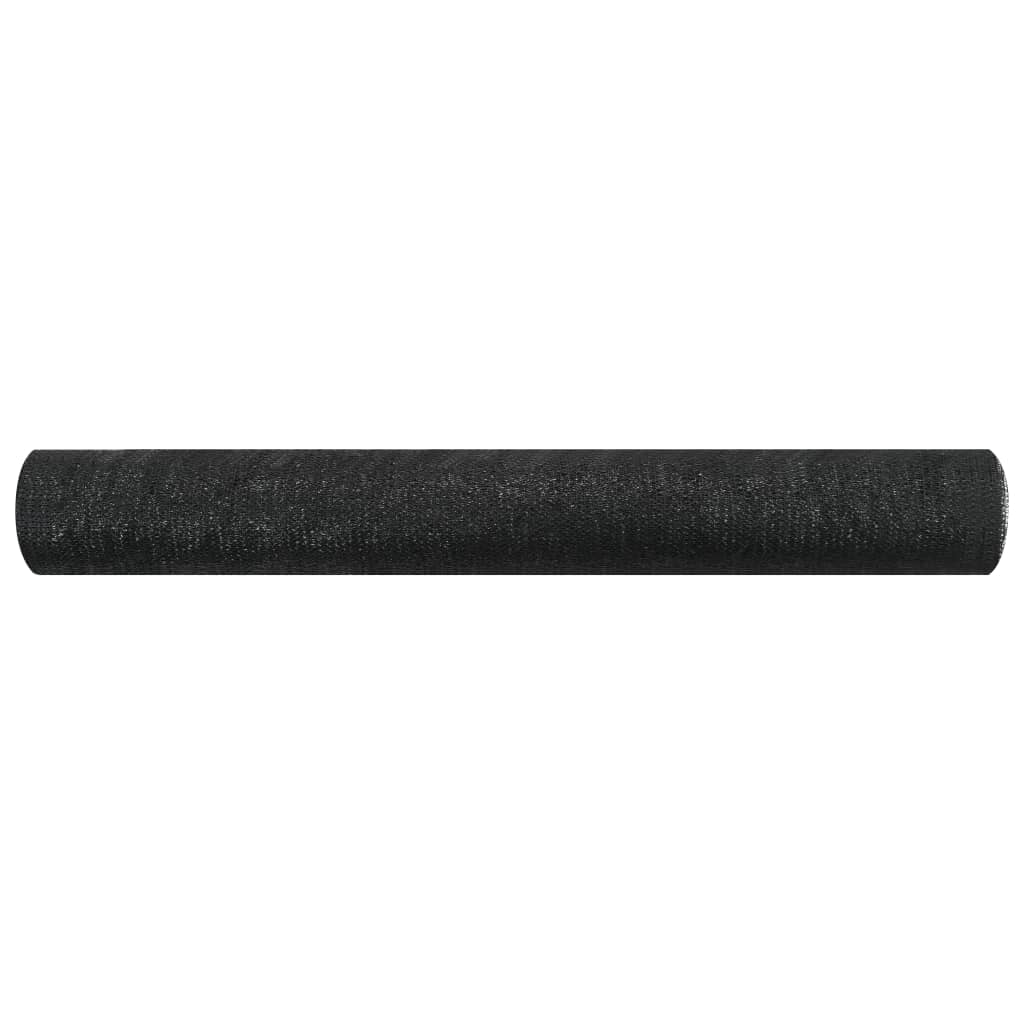 vidaXL Siatka cieniująca, czarna, 3,6x10 m, HDPE, 75 g/m²