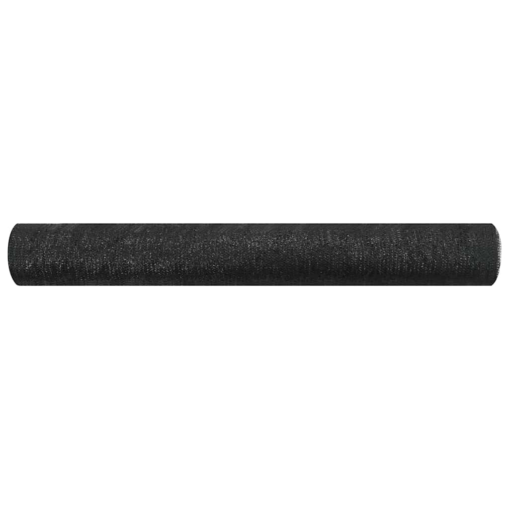 vidaXL Siatka cieniująca, czarna, 3,6x50 m, HDPE, 75 g/m²