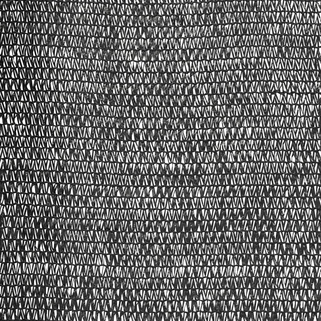 vidaXL Siatka cieniująca, czarna, 1,8x50 m, HDPE, 150 g/m²