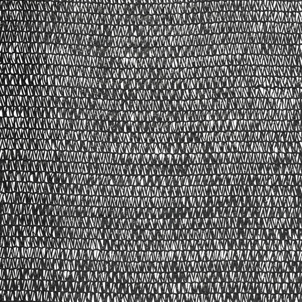 vidaXL Siatka cieniująca, czarna, 2x10 m, HDPE, 150 g/m²