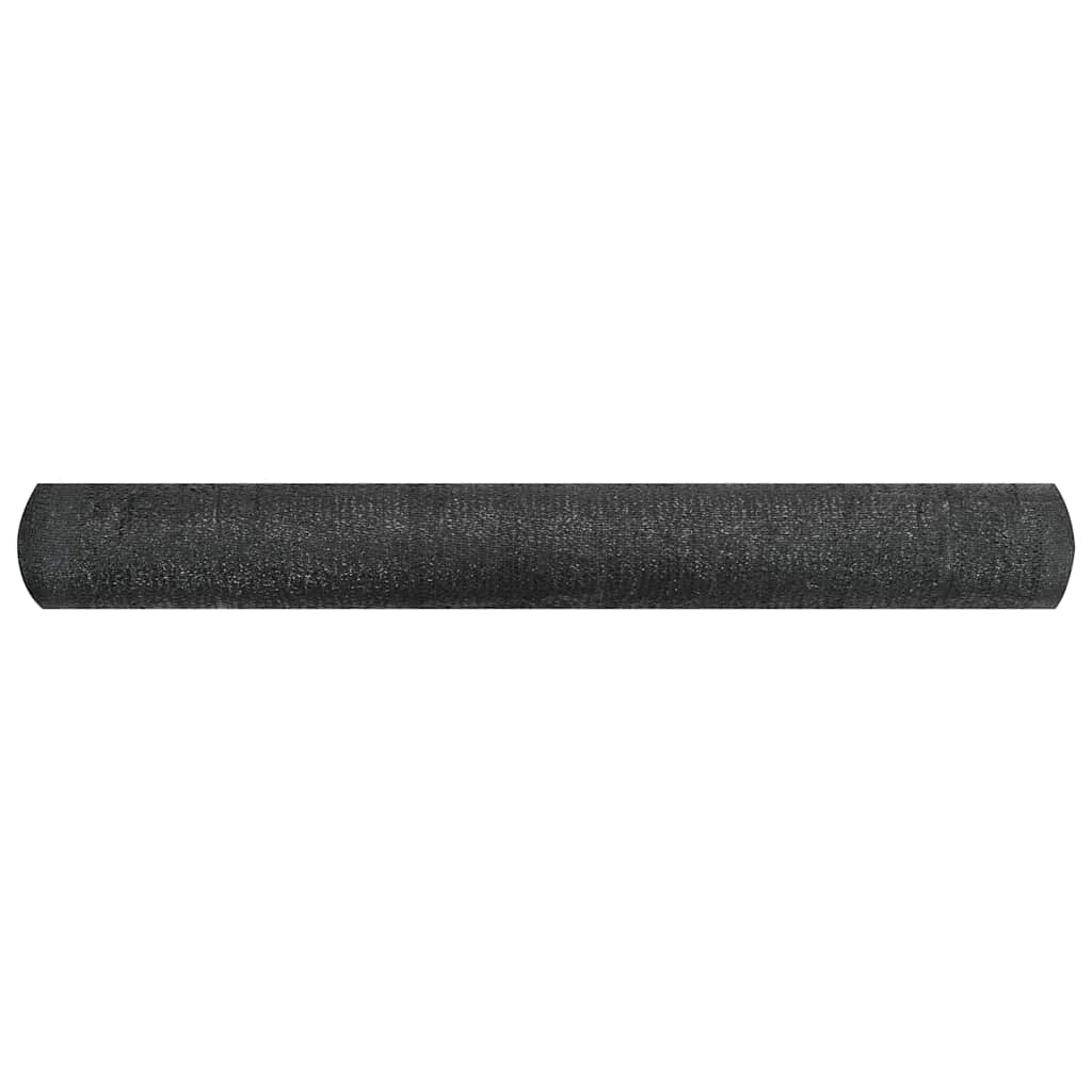 vidaXL Siatka cieniująca, czarna, 1,2x10 m, HDPE, 195 g/m²