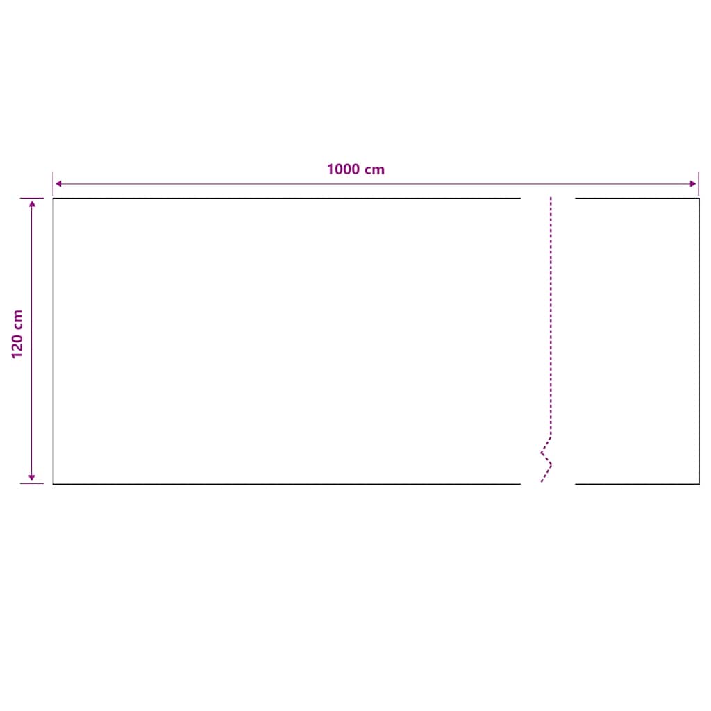 vidaXL Siatka cieniująca, czarna, 1,2x10 m, HDPE, 195 g/m²