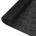 vidaXL Siatka cieniująca, czarna, 2x25 m, HDPE, 195 g/m²