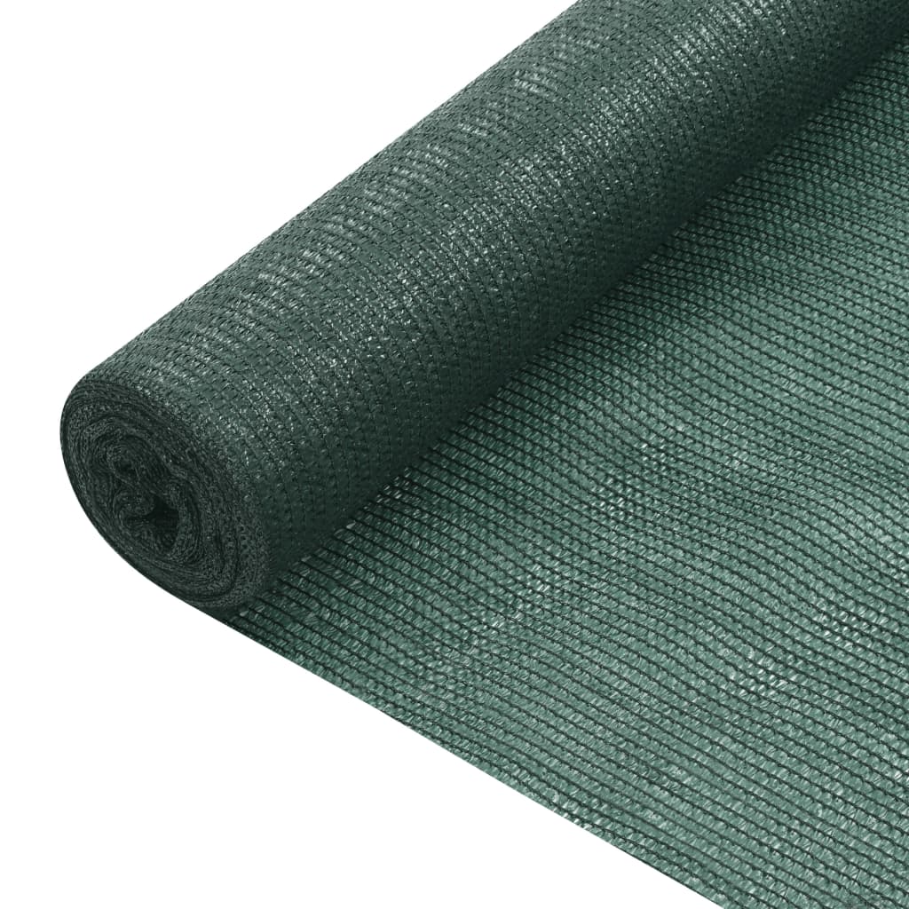 vidaXL Siatka cieniująca, zielona, 1,2x10 m, HDPE, 75 g/m²